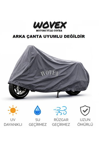 1_org_zoom-14603.jpg Yamaha Niken İle Uyumlu Motosiklet Brandası,Çantasız Model Uyumlu Branda,Gri - Görsel 1