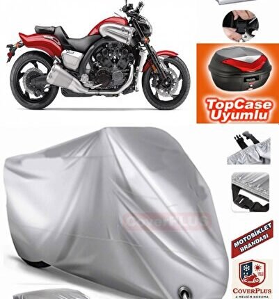 Gri Kilit Uyumlu Yamaha Niken GT Motor Brandası Arka Çanta Uyumlu,Lastikli