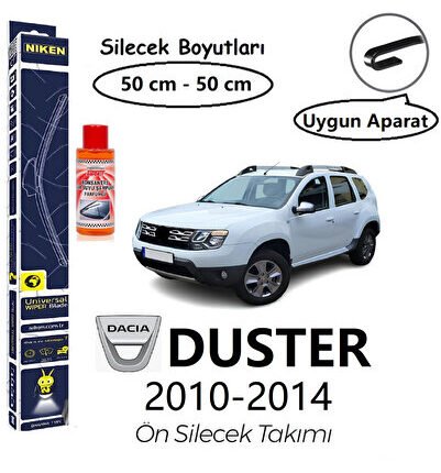 NİKEN DACIA DUSTER ÖN SİLECEK TAKIMI (2010-2014) HEDİYE!!! KONSANTRE CAM SUYU
