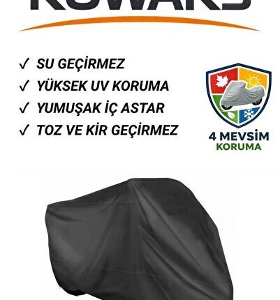 Yamaha Niken Motosiklet Brandası, Motor Brandası, Siyah (Kilit Uyumlu)