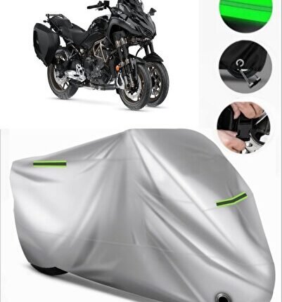 Yamaha  Niken GT Uyumlu Motosiklet Brandası Premium (Kilit Uyumlu)-Gri