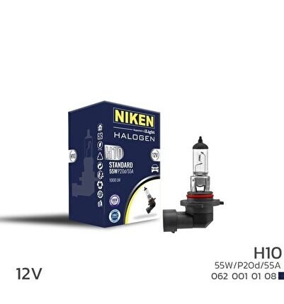 Niken 12V H10 55W Halojen Ampul P20D/55A