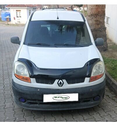 Renault Kangoo Ön Kaput Koruma Rüzgarlığı 3mm Akrilik (abs) Parlak Siyah Deflektör 2003-2007