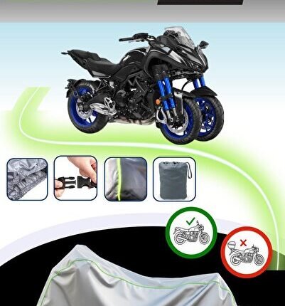 Gri Fitilli Çanta,Kilit Uyumsuz Yamaha Niken Motor Brandası