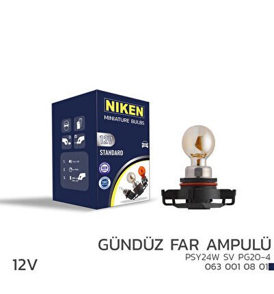 12V PSY24W GÜNDÜZ FAR AMPULÜ (PG20-4)