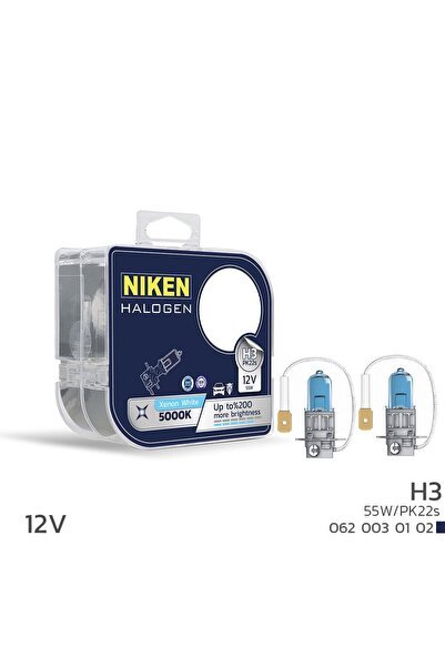 1_org_zoom-15183.jpg Niken 12V H3 55W Beyaz Işık Ampul PK22s 5000K - Görsel 1