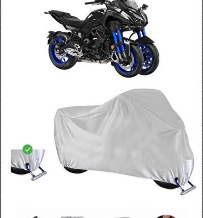 Yamaha NIKEN KİLİT UYUMLU SU GEÇİRMEZ DAYANIKLI MOTOSİKLET BRANDASI-GRİ