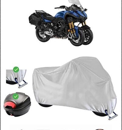YAMAHA NIKENGT ARKA ÇANTA KİLİT UYUMLU SU GEÇİRMEZ MOTOSİKLET BRANDASI-GRİ