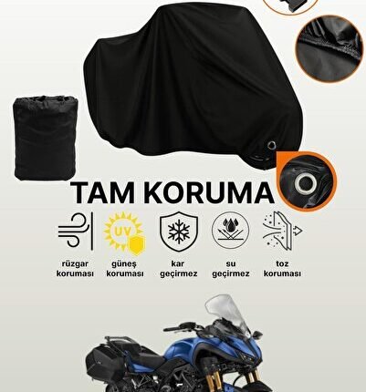 Siyah Kilit ile Uyumlu Yamaha Niken GT Uyumlu Motosiklet Brandası