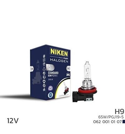 Niken 12V H9 65W Halojen Ampul PGJ19-5