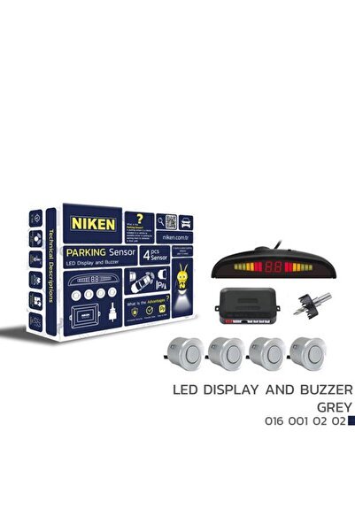 1_org_zoom-15304.jpg PARK SENSÖRÜ LED EKRAN SES İKAZLI GRİ 22MM - Görsel 1