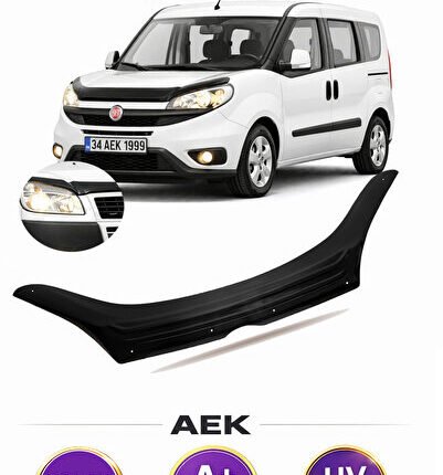 FİAT DOBLO 2015-2022 ARACA ÖZEL ÜRETİM "4MM" KAPUT RÜZGARLIĞI A+ (PİANOBLACK)
