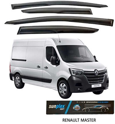 Renault Master 2010-2023 Cam Rüzgarlığı Takım 2’li Takım Rüzgar Kesici, Yağmur Önleyici