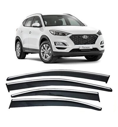 Hyundai Oto Aksesuar Tucson Sportif 4'lü Krom Rüzgarlık Seti