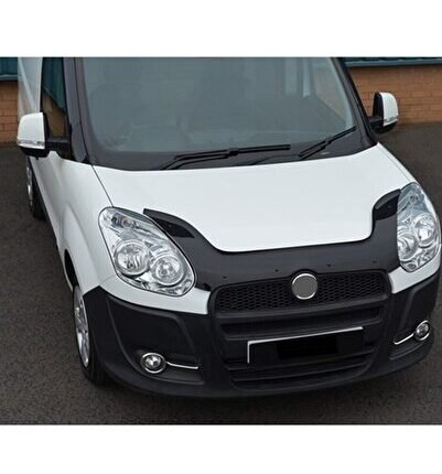 Fiat Doblo 2010 - 2015 Ön Kaput Koruyucu Rüzgarlığı Piano Black 3.2 Mm Kalın Plastik
