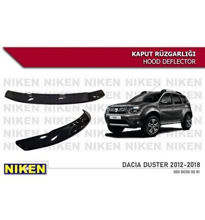 Dacia duster kaput rüzgarlığı koruyucu 2010 / 2018