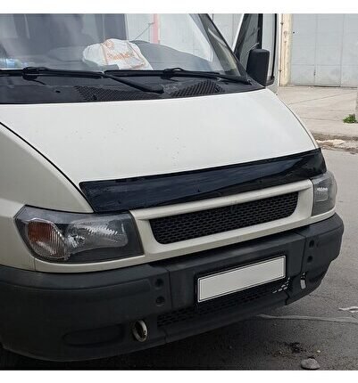 Ford Transit Kaput Rüzgarlığı Maskesi 2002-2006 Yıl Aralığı Uyumlu Parlak Siyah
