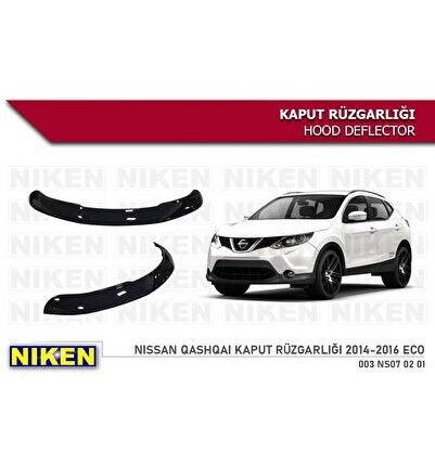 Nissan qashqai kaput rüzgarlığı koruyucu 2014 / 2017