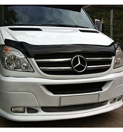 Mercedes Sprinter Kaput Rüzgarlığı Maskesi 2006-2013 Piano Black