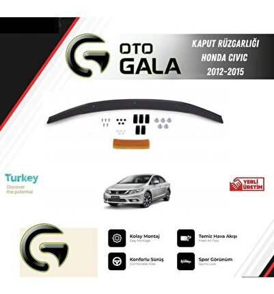 KAPUT RÜZGARLIĞI HONDA CIVIC 2012-2015