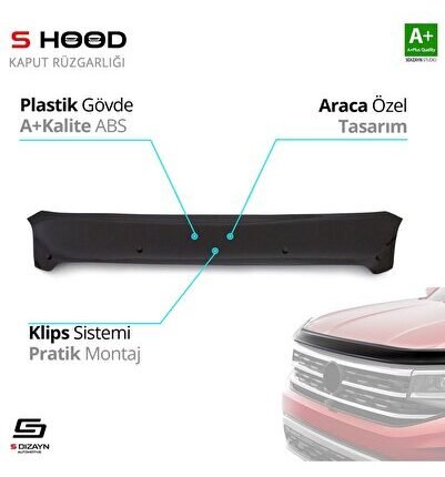 Fiat Uyumlu Linea ABS Plastik Kaput Rüzgarlığı 2007 Üzeri A+Kalite Parça