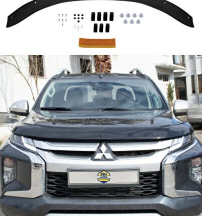 Mitsubishi L200 2020 Ve Sonrası Kaput Rüzgarlığı Koruyucu Ön Kaput Koruma ve Rüzgarlık