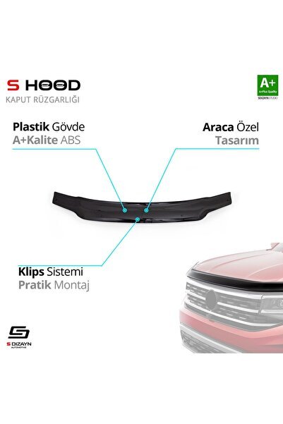 1_org_zoom-2290.jpg Volkswagen Uyumlu Caddy ABS Plastik Kaput Rüzgarlığı 2004-2010 A+Kalite Parça - Görsel 1