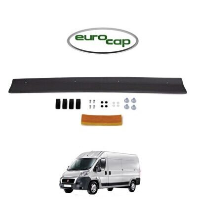 Fiat Ducato Ön Kaput Koruma Rüzgarlığı 3mm Akrilik (Abs) Parlak Siyah Deflektör 2006-2014