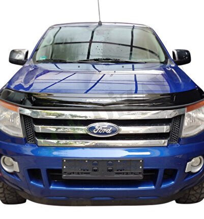 FORD RANGER 2012-2015 ARACA ÖZEL KAPUT RÜZGARLIĞI A+ PİANOBLACK (4MM)
