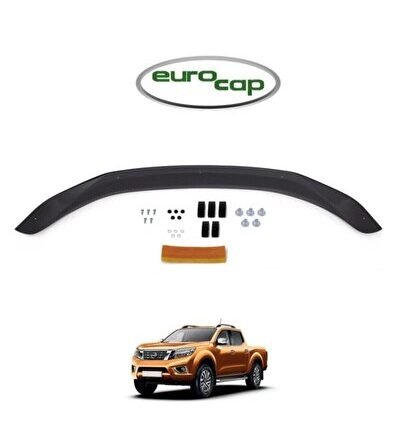 Nissan Navara Ön Kaput Koruma Rüzgarlığı 3mm Akrilik (abs) Parlak Siyah Deflektör 2016-2020