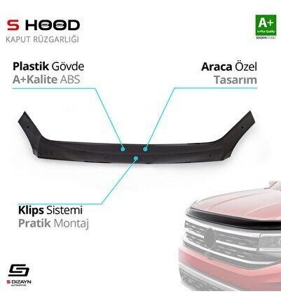 Ford Uyumlu Transit ABS Plastik Kaput Rüzgarlığı 2006-2014 A+Kalite Parça