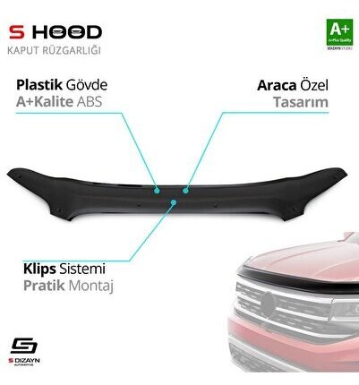 Ford Uyumlu Transit ABS Plastik Kaput Rüzgarlığı 2014-2018 A+Kalite Parça