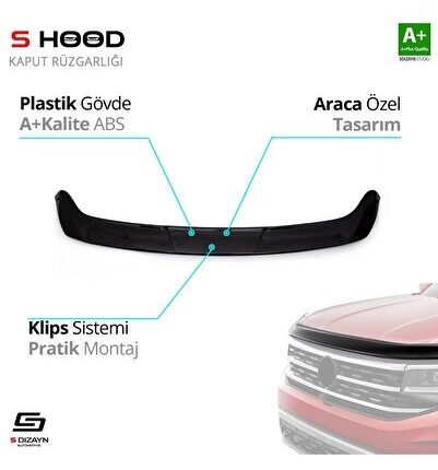 Peugeot Uyumlu Expert ABS Plastik Kaput Rüzgarlığı 2017 Üzeri A+Kalite Parça