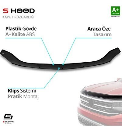 Kia Uyumlu Sorento ABS Plastik Kaput Rüzgarlığı 2002-2006 A+Kalite Parça