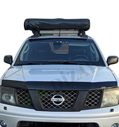NİSSAN NAVARA 2005-2013 ARACA ÖZEL KAPUT RÜZGARLIĞI A+ PİANOBLACK (4MM)