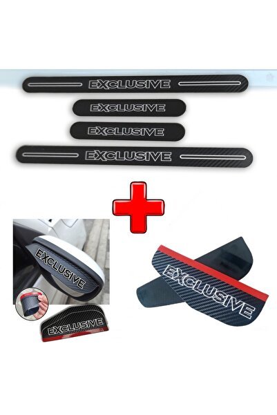1_org_zoom-2550.jpg Fiat Coupé İle Uyumlu CARBON EXCLUSIVE Kapı Eşiği + Ayna Yağmur Koruyucu - Görsel 1