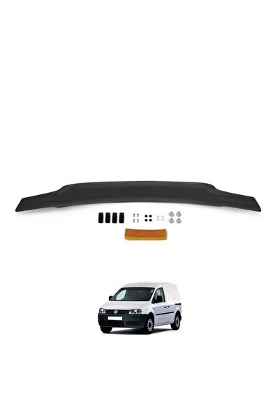 1_org_zoom-2562.jpg Caddy Kaput Rüzgarlığı Parlak Siyah 2004-2010 Arası 4 Mm Kalın Plastik - Görsel 1