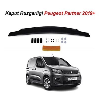 Peugeot Partner Rifter Kaput Rüzgarlığı 2019 Sonrası