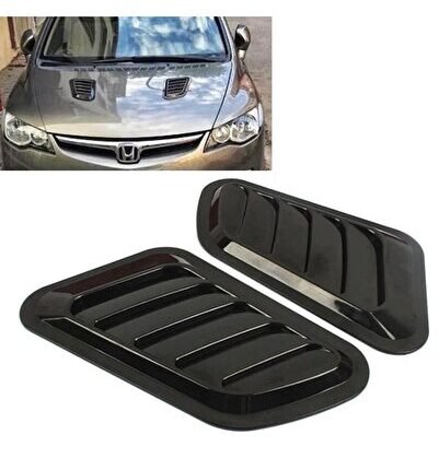 Kaput Üstü Havalandırma Izgarası Petekli Ithal Pino Black Plastik Vent Abs Plastik Khv