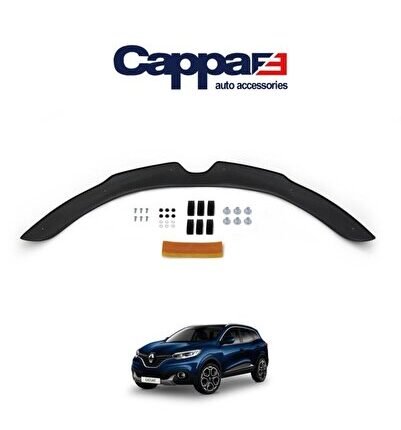Renault Kadjar Ön Kaput Koruma Rüzgarlığı 3mm Akrilik (abs) Parlak Siyah Deflektör 2012-2020