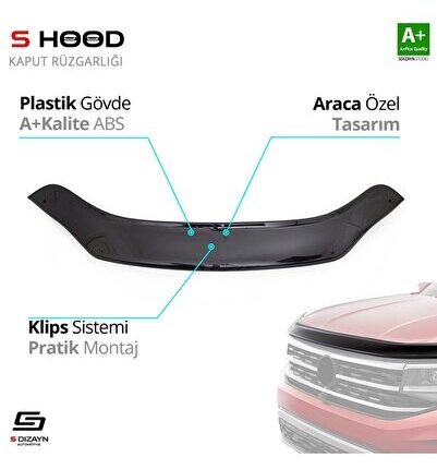 Iveco Uyumlu Daily ABS Plastik Kaput Rüzgarlığı 2014 Üzeri A+Kalite Parça