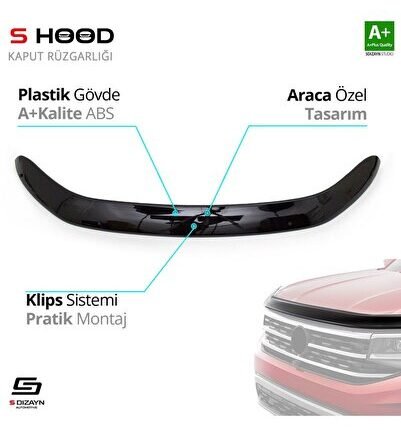 Ford Uyumlu Ranger ABS Plastik Kaput Rüzgarlığı 2011-2015 A+Kalite Parça