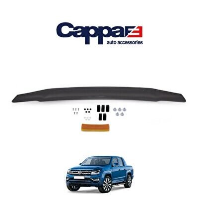 Volkswagen Amarok Ön Kaput Koruyucu Rüzgarlığı 4mm Akrilik (abs) Piano Black 2010 Ve Sonrası