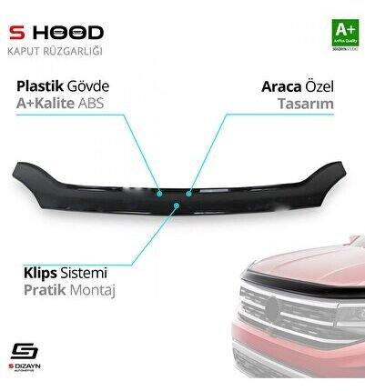 Gaz Uyumlu Gazelle ABS Plastik Kaput Rüzgarlığı 2013 Üzeri A+Kalite Parça