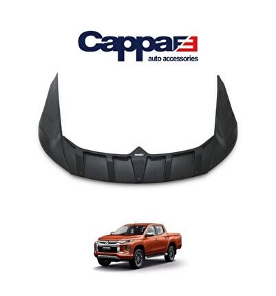 Mitsubishi L200  2019 Ve Sonrası Kaput Koruma Rüzgarlığı 4mm Abs Akrilik 3 Parça