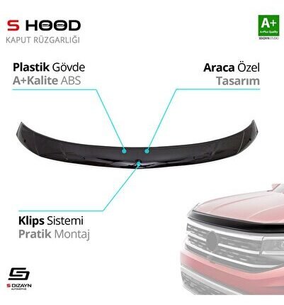 Fiat Uyumlu Fullback ABS Plastik Kaput Rüzgarlığı 2016 Üzeri A+Kalite Parça