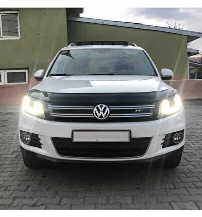 Tiguan Kaput Rüzgarlığı Maskesi 2012-2015 arası Parlak Siyah