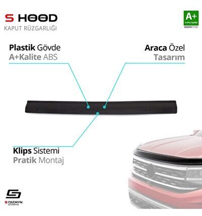 Peugeot Uyumlu Boxer ABS Plastik Kaput Rüzgarlığı 2006-2014 A+Kalite Parça