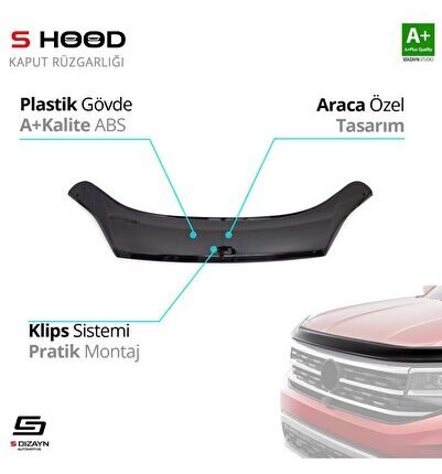 Peugeot Uyumlu Boxer ABS Plastik Kaput Rüzgarlığı 2014 Üzeri A+Kalite Parça