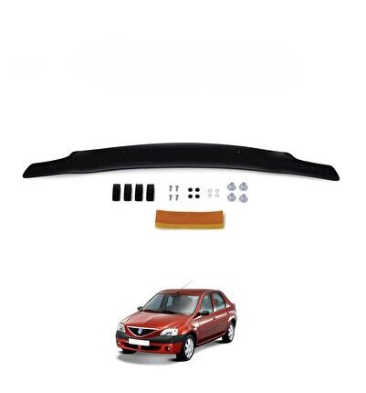 Dacia Logan Kaput Rüzgarlığı Maskesi 2004-2012 arası Piano Black